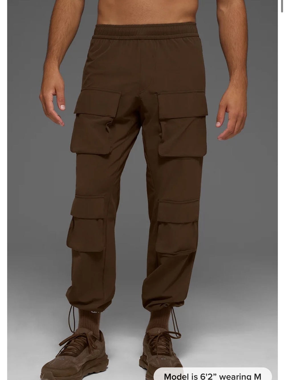 ALO Yoga Men's Brown Cargo Venture Pants